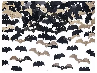 Halloween konfetti denevér