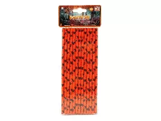 Halloween szívószál 25db