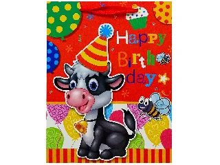 Happy Birthday ajándékzacskó - 26 x 32 cm