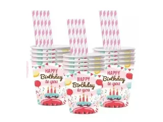 Happy Birthday! papírpohár - 10 db-os