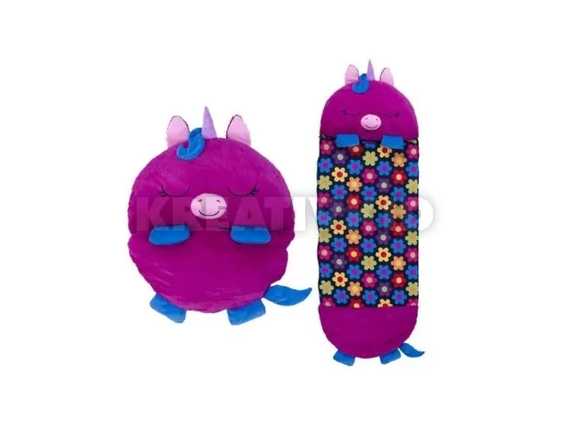 Happy Nappers: 2 az 1-ben hálózsák és párna - Fiona, a lila unikornis