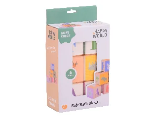 Happy world fürdőkockák 6 db /csomag