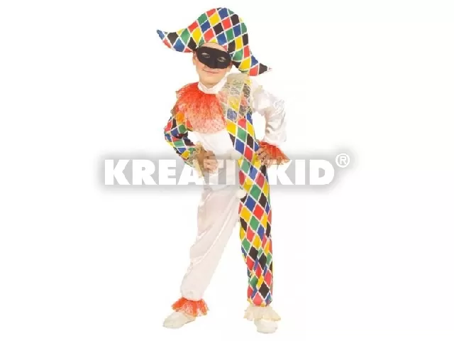 Harlequin bohóc jelmez 116 cm-es