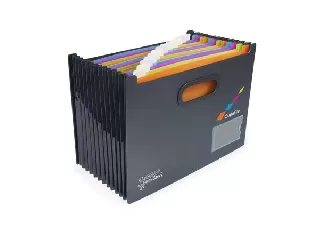 Harmonika irattartó, A4, PP, 13 rekeszes, antibakteriális, RAPESCO 