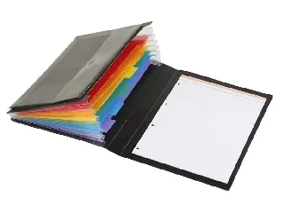 Harmonikamappa, PP, 6 rekeszes, VIQUEL 