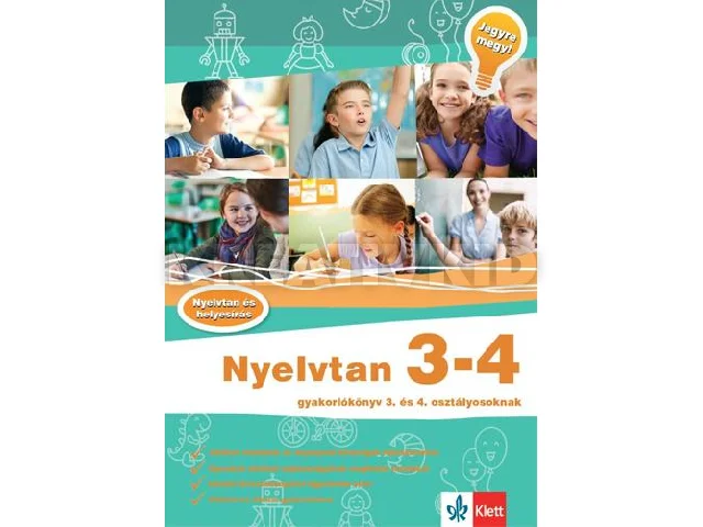 HASMAN KÁROLYNÉ - KATONA GYÖNGYI: NYELVTAN 3 - 4 - GYAKORLÓKÖNYV - JEGYRE MEGY!