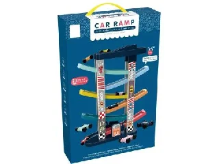 Hat emeletes autócsúszka kisautókkal