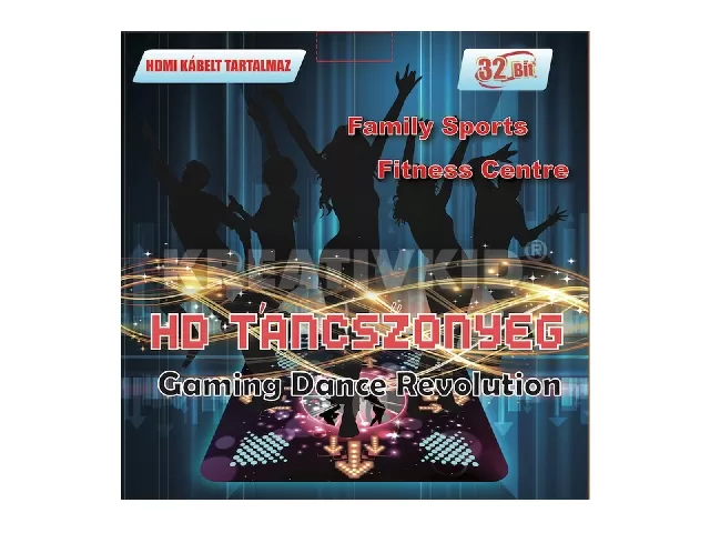 HD felbontású TV-re és monitorra csatlakozható táncszőnyeg (HDMI kábellel rendelkező)