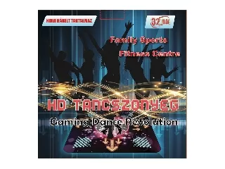 HD felbontású TV-re és monitorra csatlakozható táncszőnyeg (HDMI kábellel rendelkező)