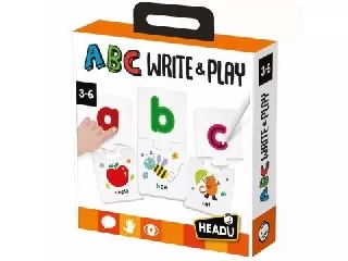 Headu: Betűtanító fejlesztő játék kirakóval, táblafilccel