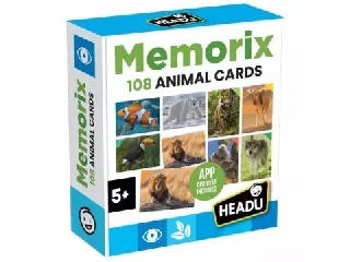 Headu: Memóriafejlesztő játék - 108 darab állatos kártya