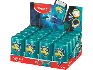 Hegyező és radír display, kétlyukú, tartályos, MAPED 