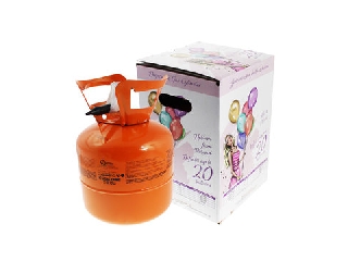 Hélium palack 20 db léggömb felfújására - 22,8 cm