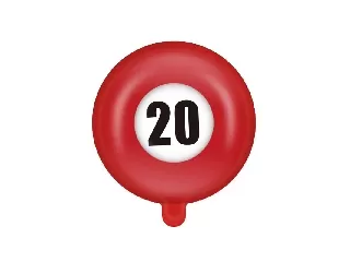 Héliumos fólia számos 20-as 45 cm