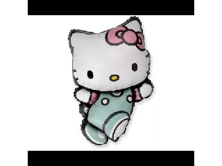 Hello Kitty alakú fólia lufi - 74 x 49 cm