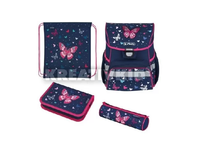 Herlitz Loop Plus Iskolatáska szett Butterfly