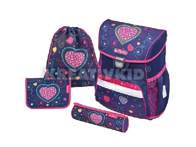 Herlitz iskolatáska szett - Loop Plus Blue Hearts