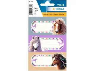 Herma: Ló mintás füzetcímke