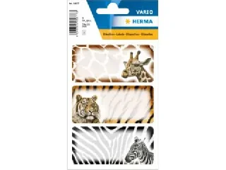 Herma: Szafari mintás füzetcímke - 9 db-os