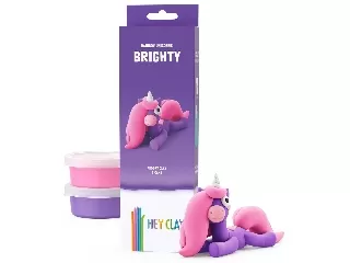 Hey Clay Figura Unikornis Lila Brighty
