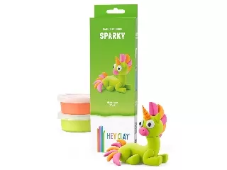 Hey Clay Figura Unikornis Zöld Sparky