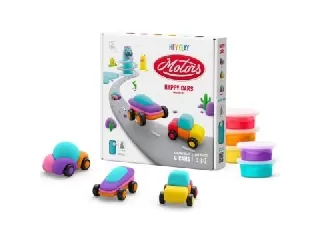 Hey Clay Motors gyurma szett - Vidám autók