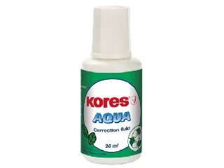 Hibajavító folyadék, vízbázisú, 20 ml, KORES 
