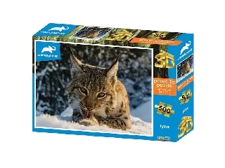 Hiúz 3D puzzle, 500 darabos