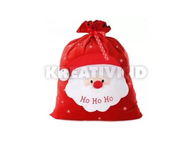 Ho-ho-hó! Exkluzív mikulás zsák - 50 x 75 cm