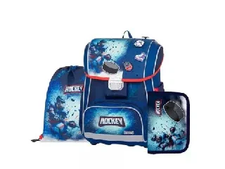 Hoki mintás prémium iskolatáska szett - 3 részes