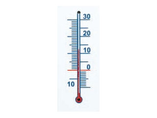 Iskolai hőmérő, műanyag
