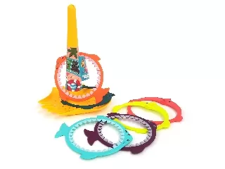 Homokozó- és dobálójáték 2x3 gyűrűvel