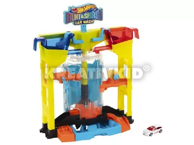 Hot Wheels City: Kaszkadőr pálya és autómosó játékszett