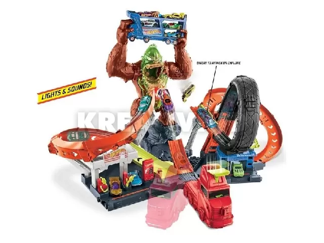 Hot Wheels City: Tomboló gorilla játékszett