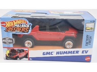 Hot Wheels felhúzható kisautók GMC Hummer EV piros 
