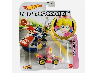 Hot Wheels Mario Kart karakter kisautó -Cat Peach 