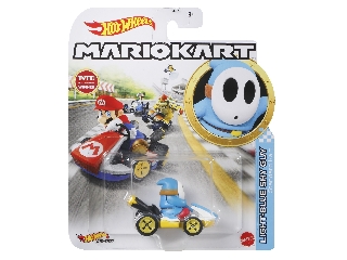 Hot Wheels Mario Kart karakter kisautó -Light-Blue Shy Guy 