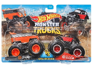 Hot Wheels Monster Truck 2-es csomag Drag Bus vs. VW Beetle