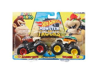 Hot Wheels Monster Truck 2-es csomag Donkey Kong vs. Bowser 