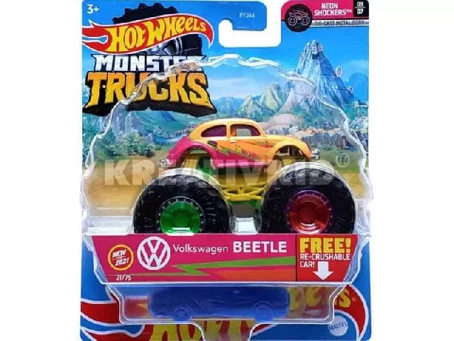 Hot Wheels Monster Trucks autók Volkswagen Beetle