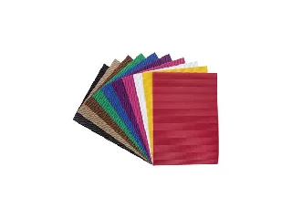 Hullámkarton, 35x50 cm, 10 lap, FOLIA, vegyes színek