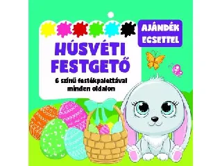 Húsvéti festegető - 6 színű festékpalettával minden oldalon