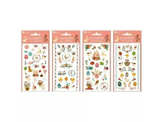 Húsvéti tojásdekoráló gélmatrica nyuszi és csibe mintával - többféle