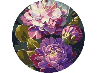 Ideyka: Festés számok szerint, Feltűnő virágok - 26 cm