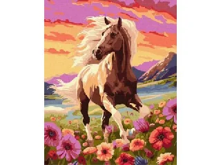 Ideyka: Festés számok szerint, Kecses paripa - 40 x 50 cm