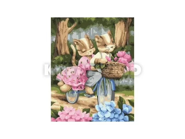 Ideyka: Festés számok szerint, Romantikus utazás - 40 x 50 cm