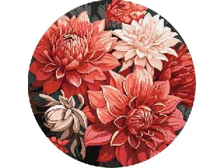 Ideyka: Festés számok szerint, Ünnepi csokor - 39 cm