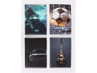 Igazolványtartó, álló, 10 betét lappal, mintás PVC,