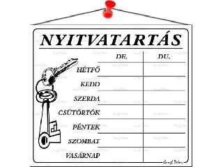 Információs tábla, 20x17,5 cm,