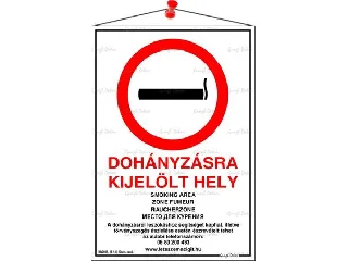 Információs tábla, 21x31 cm, többnyelvű, 